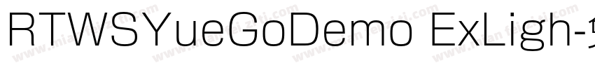 RTWSYueGoDemo ExLigh字体转换